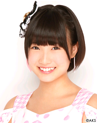 HKT48　朝長美桜　 トレーディングカード　2013 　レア　直筆サイン部分 HKT48 宮脇咲良、朝長美桜 週刊少年チャンピオン 抽プレカード